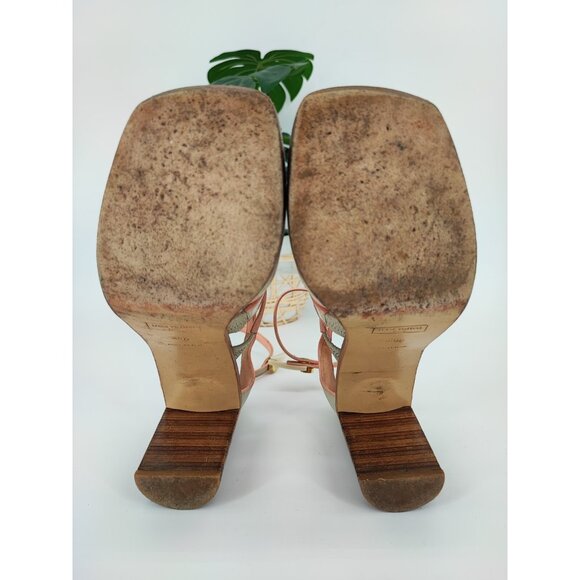 Louis Vuitton Women's Light Green High Heel Sandals Size 38.5EU 8.5US - Picture 7 of 9